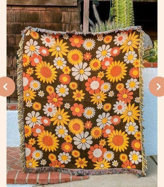 vintage デイジー ラグ