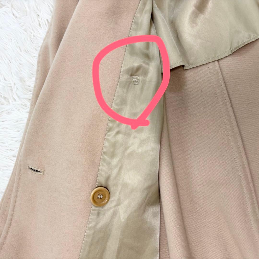 マックスマーラ カシミヤ 白タグ アンゴラ ダブルチェスターコート 44