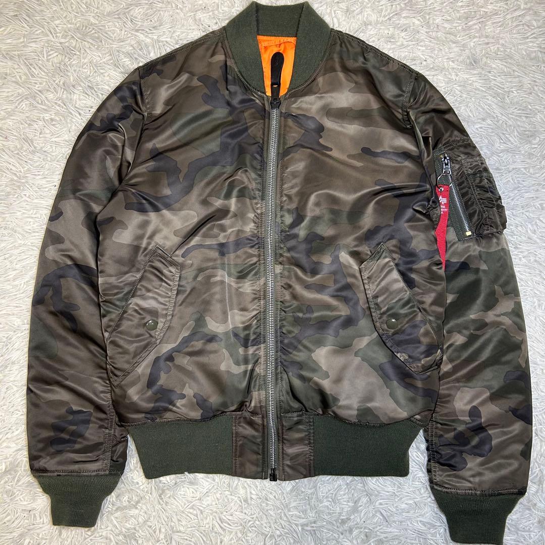 90s alpha industries ma-1 フライトジャケット　迷彩