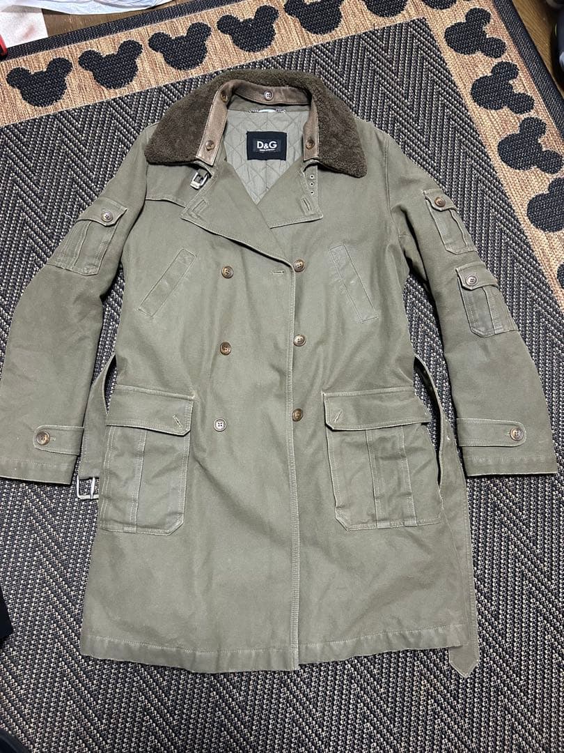 ジャケット・アウター d&g military boa coat 50 helmut lang