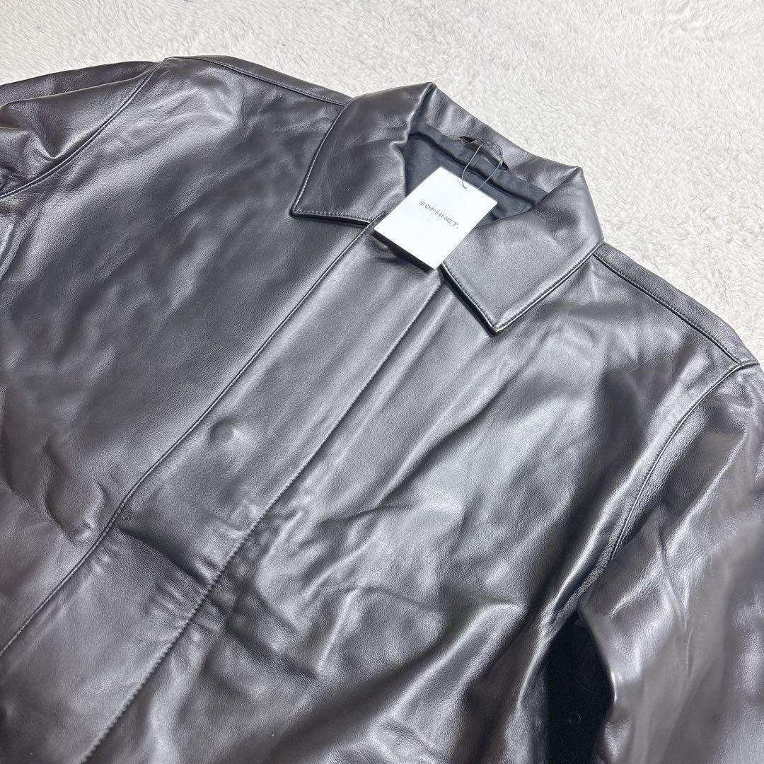 SOPHNET. ソフネット 24ss シェルシープスキン レザージャケット