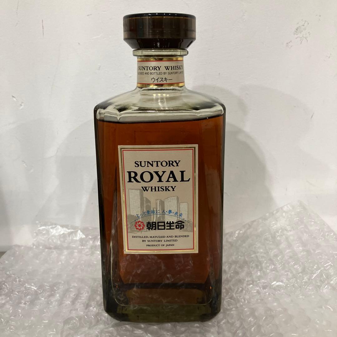 サントリーウイスキーローヤルスリムオールドボトル　700ml 43% 朝日生命
