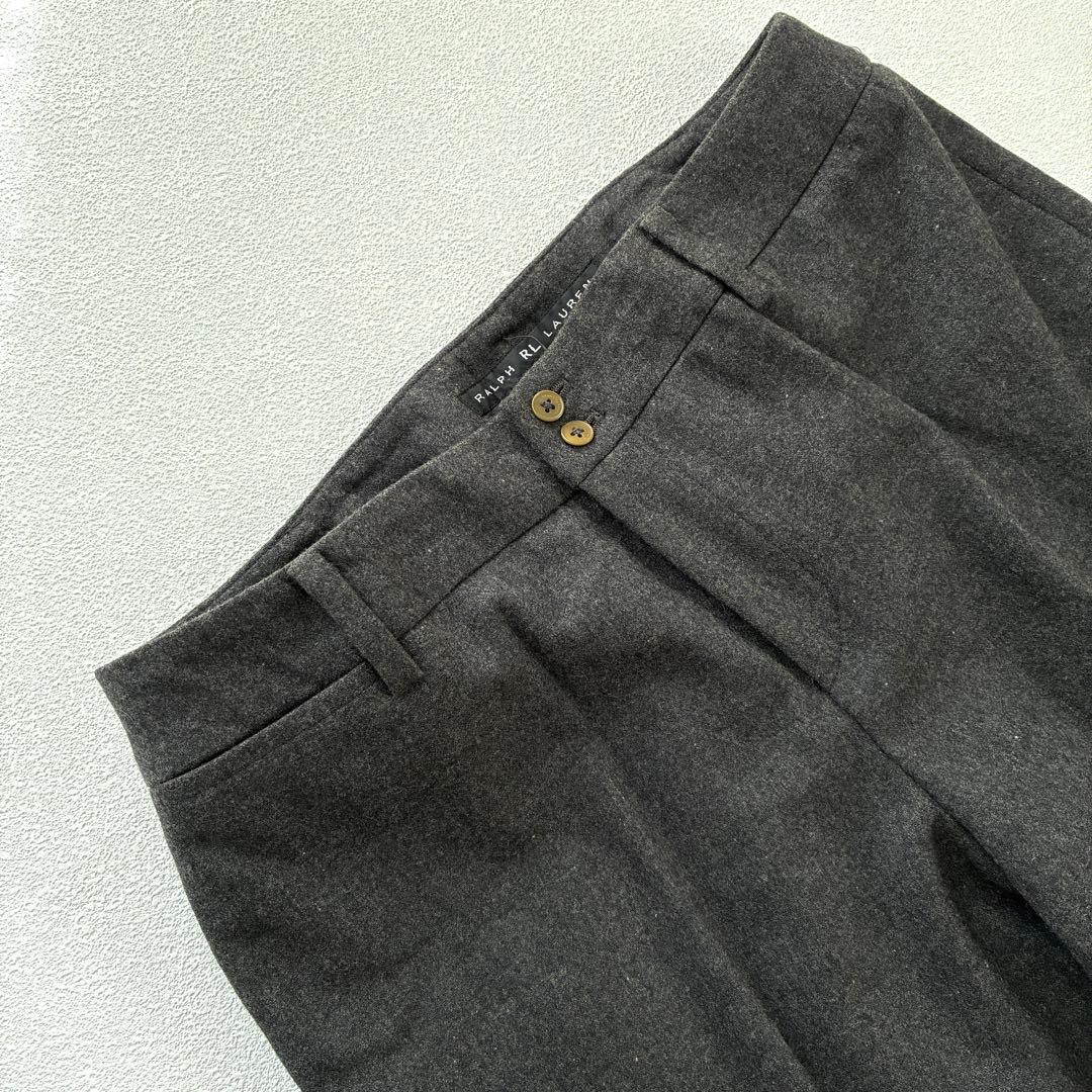 ラルフローレン RL ウール パンツスーツ セットアップ 日本製 ダークグレー