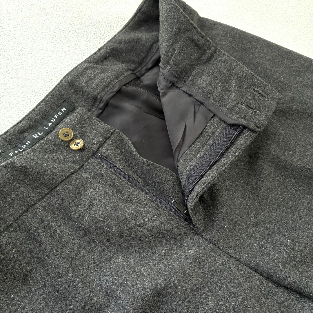 ラルフローレン RL ウール パンツスーツ セットアップ 日本製 ダークグレー