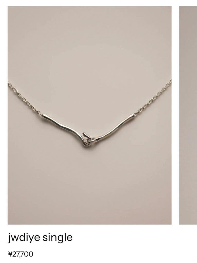 GAGAN jwdiye single シルバーネックレス