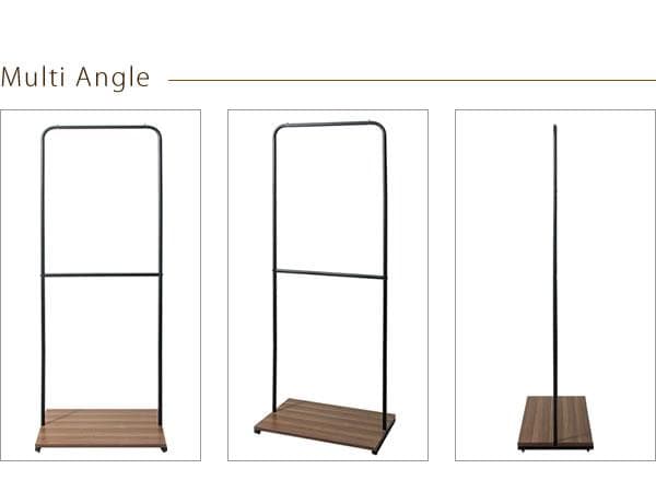 ハンガーラック 2段 おしゃれ シンプル 北欧テイスト ブラック