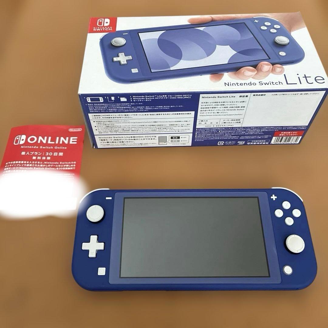 Nintendo Switch Lite ブルー 本体　充電一式