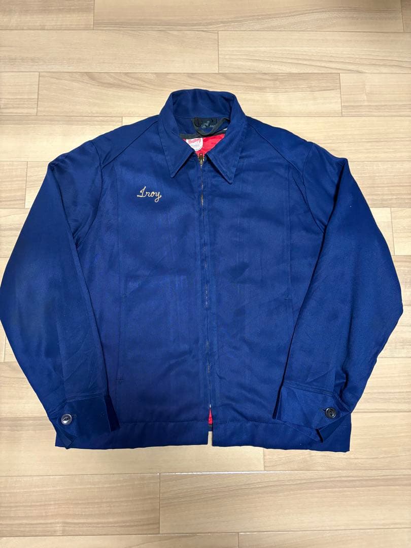 USA製 80s Unitog TALON ブルー　ワークジャケット L
