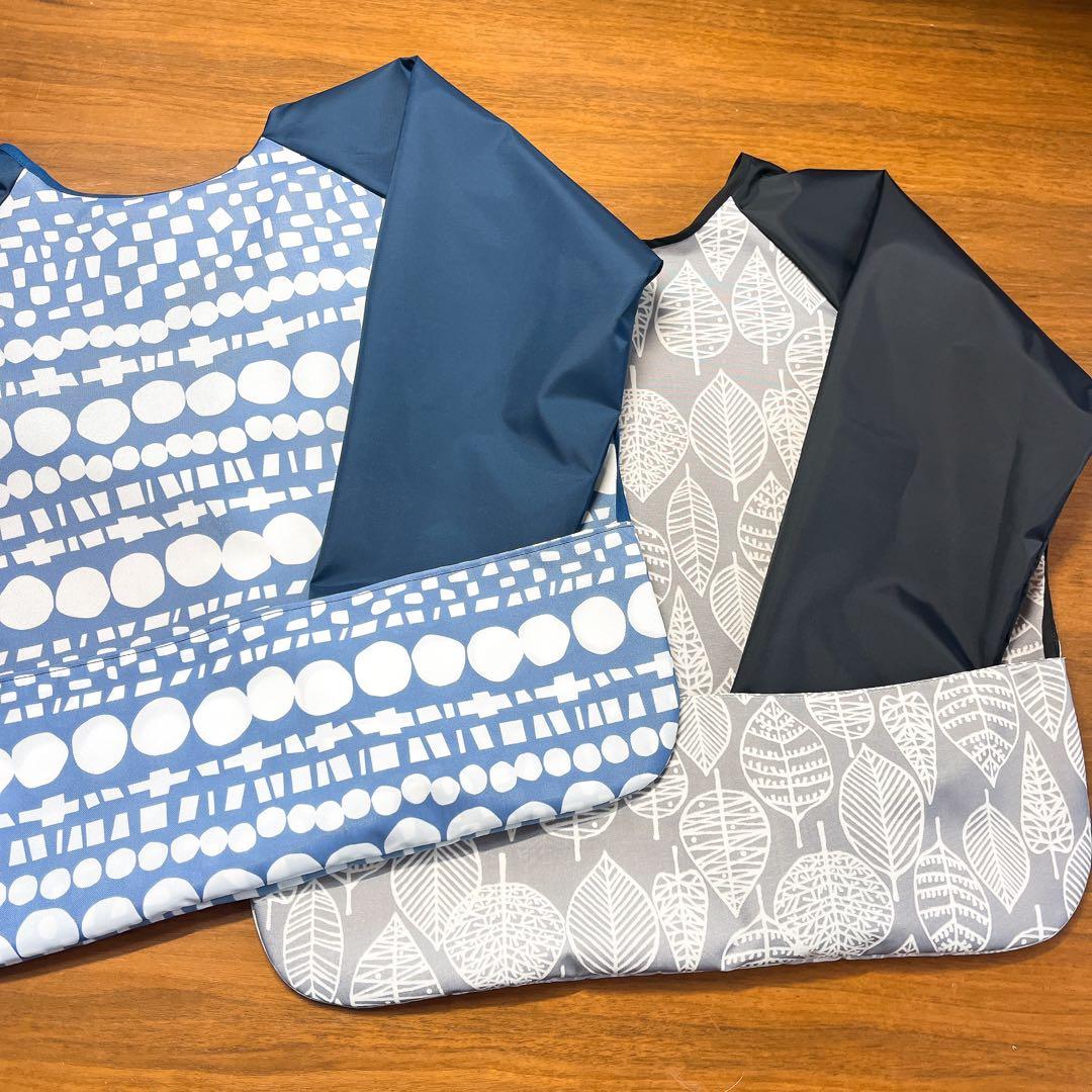 ☆asumi☆ お食事エプロン 長袖 スタイ