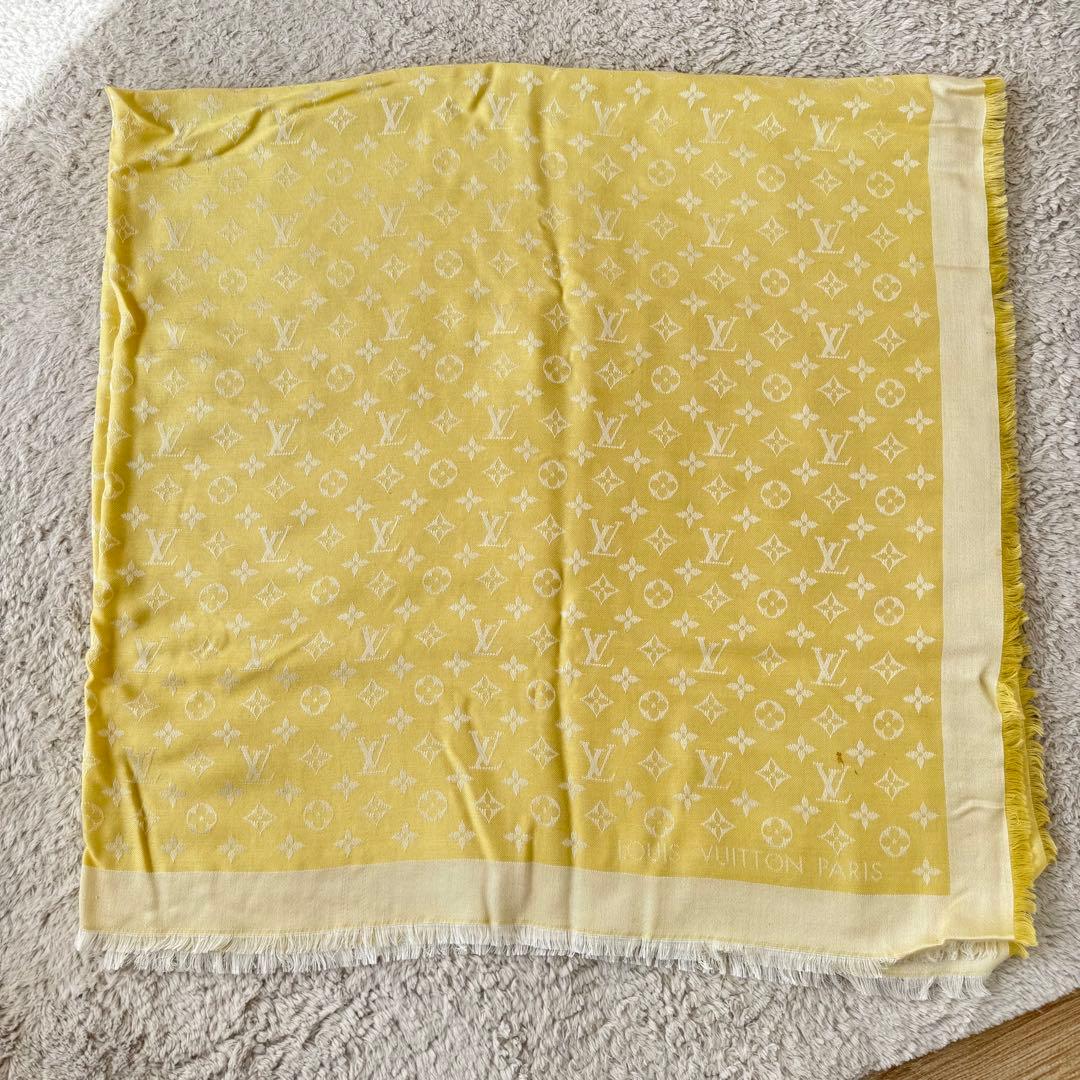 Louis Vuitton モノグラム ストール イエロー