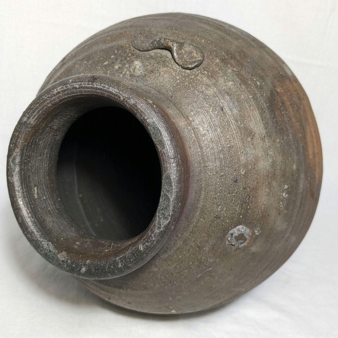 室町時代 古備前 三耳壺 備前焼 三耳壷 置物 インテリア 骨董品 古美術品
