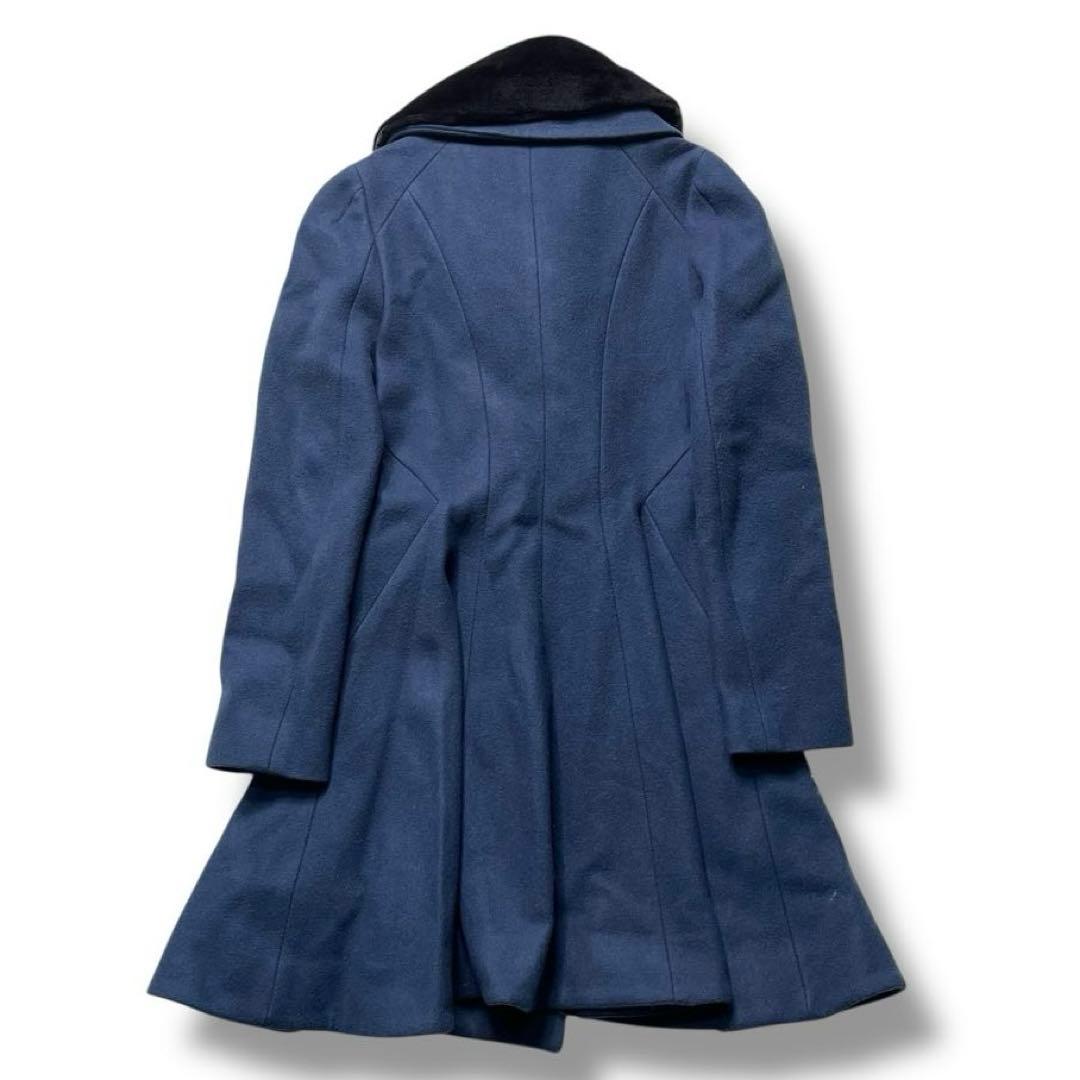 【人気】ヴィヴィアン コート ダブル フリル アウター ファー 2 ウール 変形