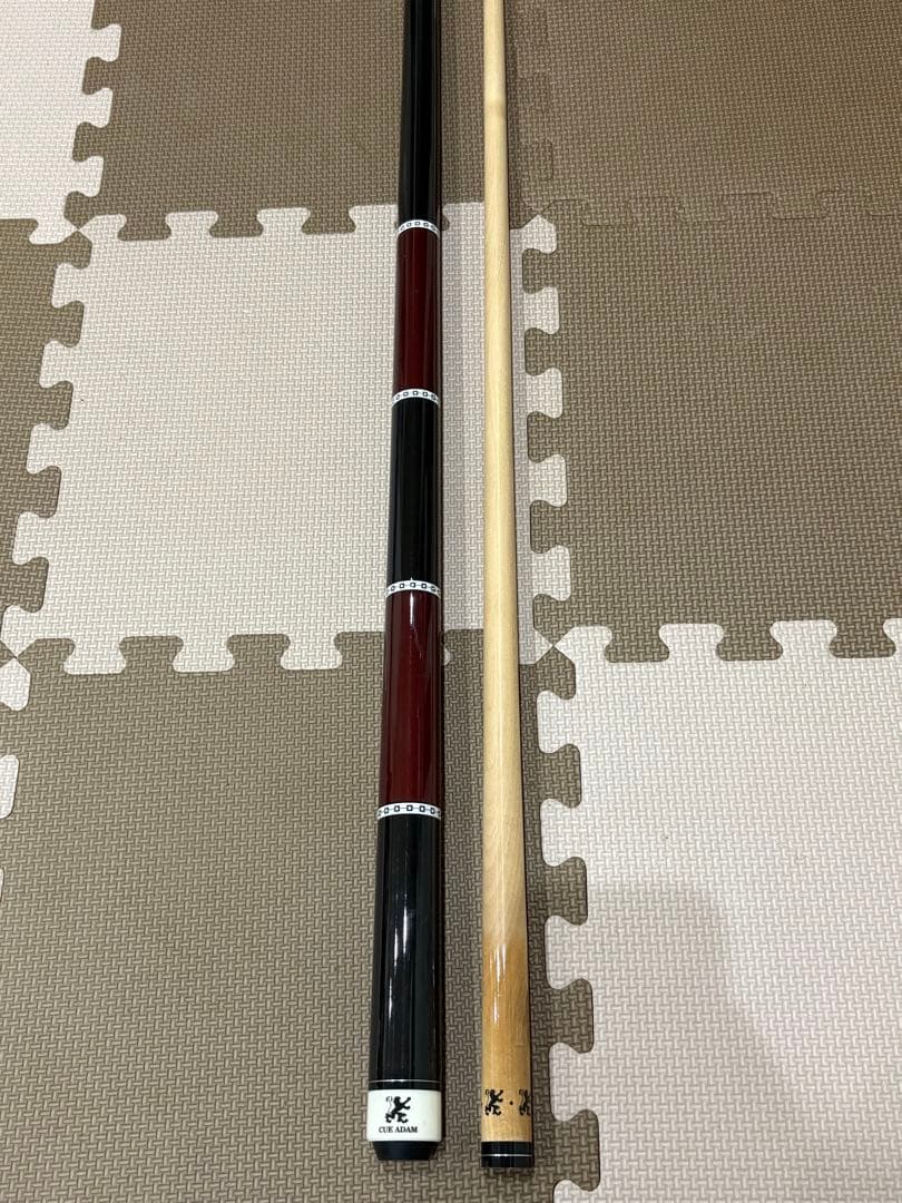 CUE ADAM ビリヤードキュー 黒・赤「日本のアダムではない」