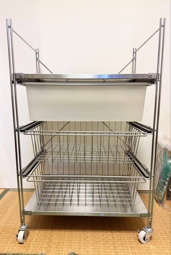 無印良品 MUJI ステンレスワゴン キッチンワゴン