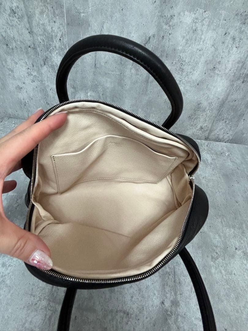 Aeta アエタ　BOSTON S ミニボストンバッグ　ブラック　オールレザー