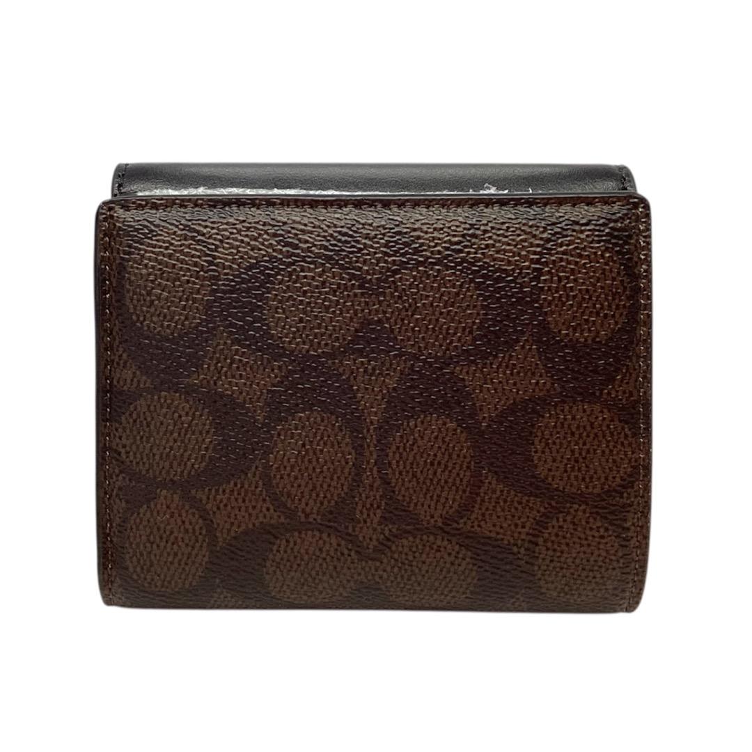 【新品/即発送】コーチ正規品　アメリカアウトレット　シグネチャー　二つ折り財布