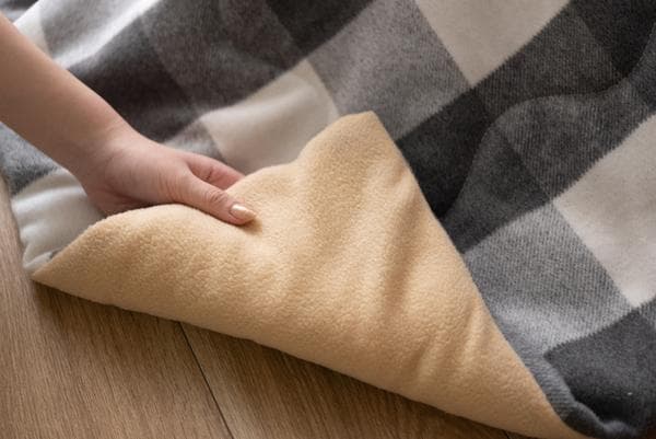 おしゃれ ふかふか かわいい 暖かい 長方形 こたつ布団 ギンガムチェックグレー