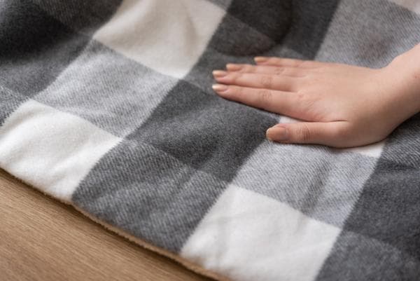 おしゃれ ふかふか かわいい 暖かい 長方形 こたつ布団 ギンガムチェックグレー