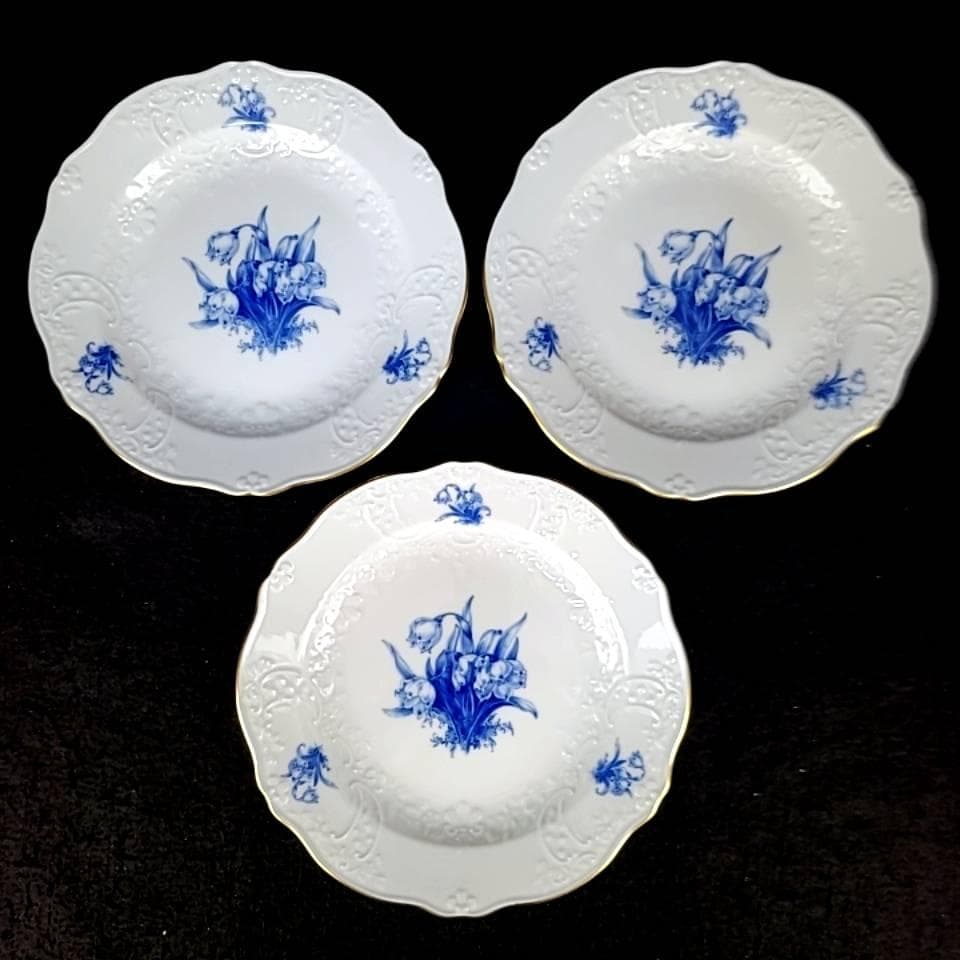 ◇美品◇マイセン　飾り皿　スズラン　プレート　3枚　箱つき
