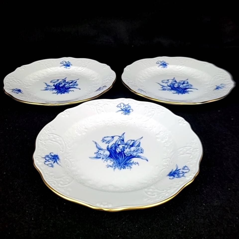 ◇美品◇マイセン　飾り皿　スズラン　プレート　3枚　箱つき