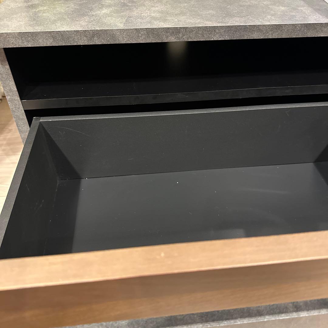 【定価49800円】テレビボードセラミック調 ストーン柄 ローボード収納　180