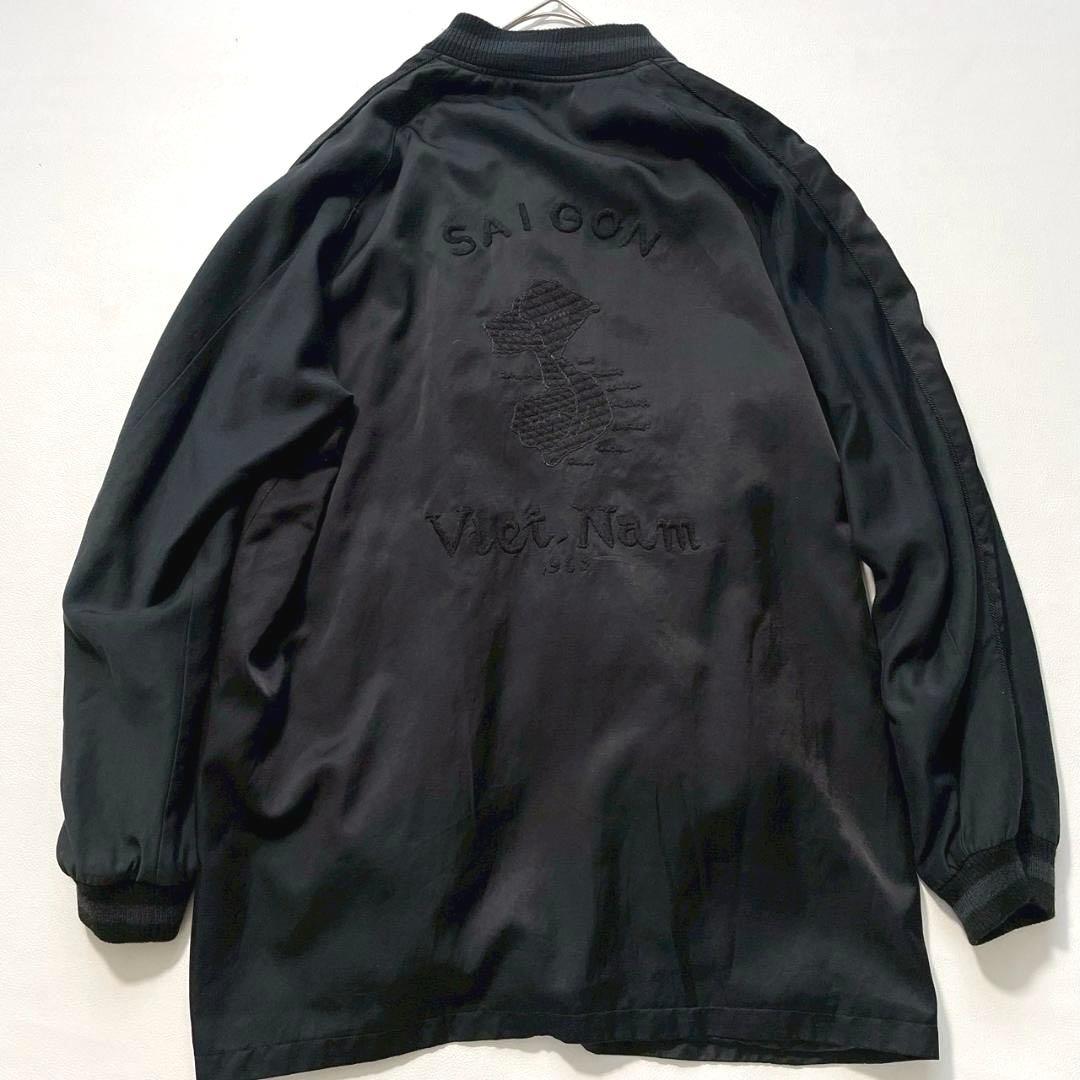 【みすみ】マーカ　リバーシブル ロングスーベニアジャケット サテン刺繍