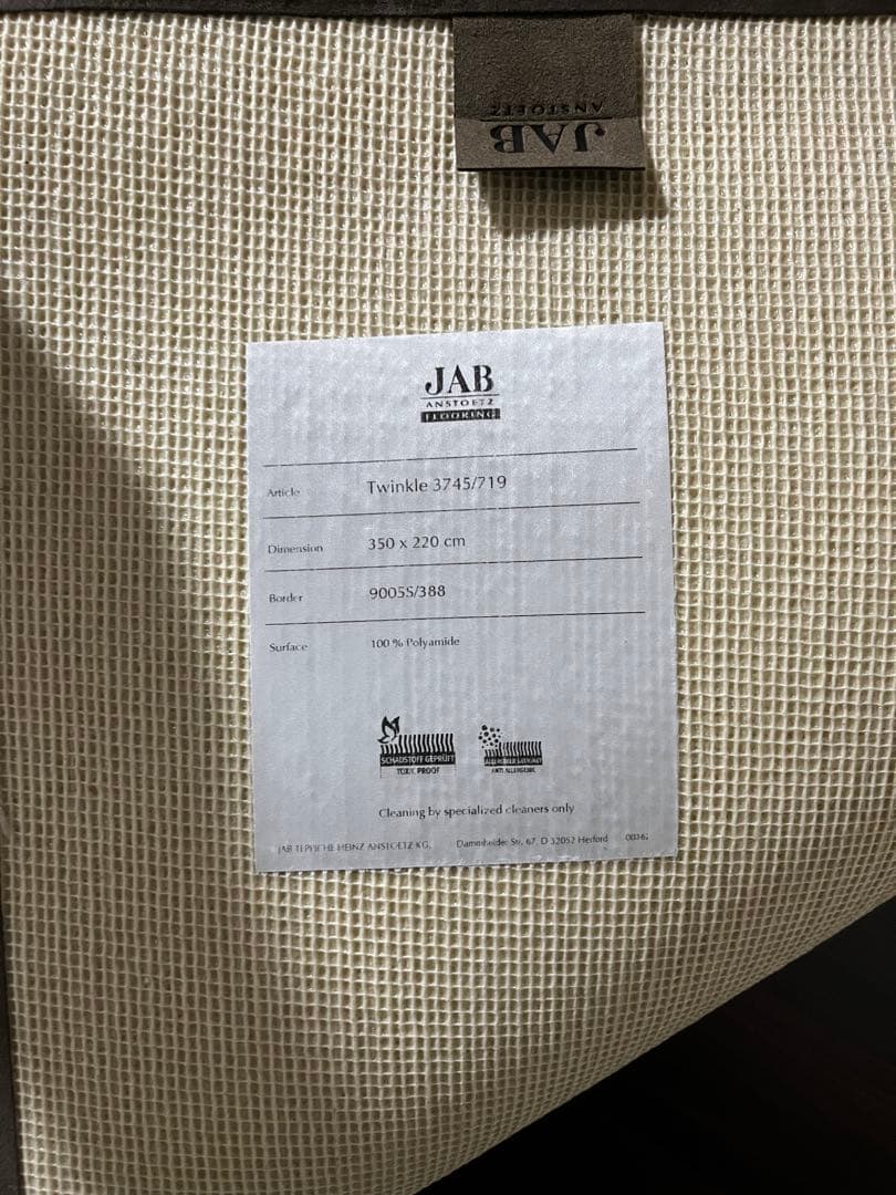 JAB ラグ(カーペット) TWINKLE 3745-719