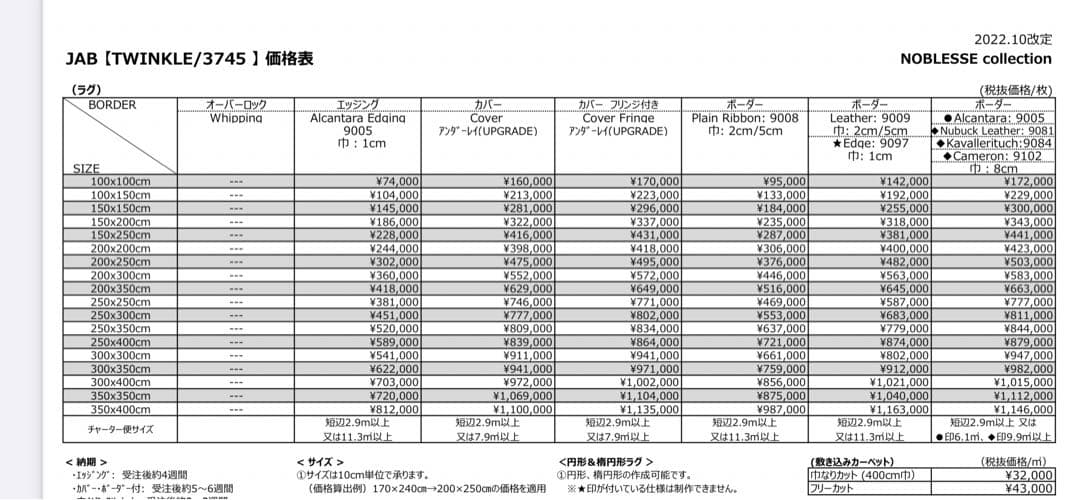 JAB ラグ(カーペット) TWINKLE 3745-719
