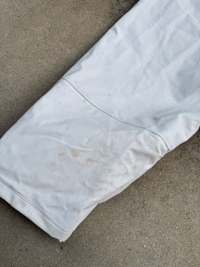 エビスマーク　サロペット 白　上下セット　XXXL(上下共)