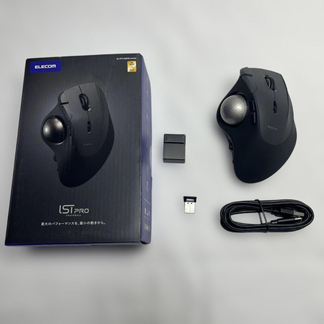 エレコム M-IPT10MRSBK トラックボール 10ボタン　ブラック