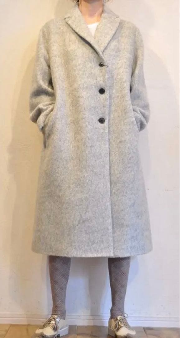 【未使用タグ付】BLANC basque ニット 切替え チェスターコート