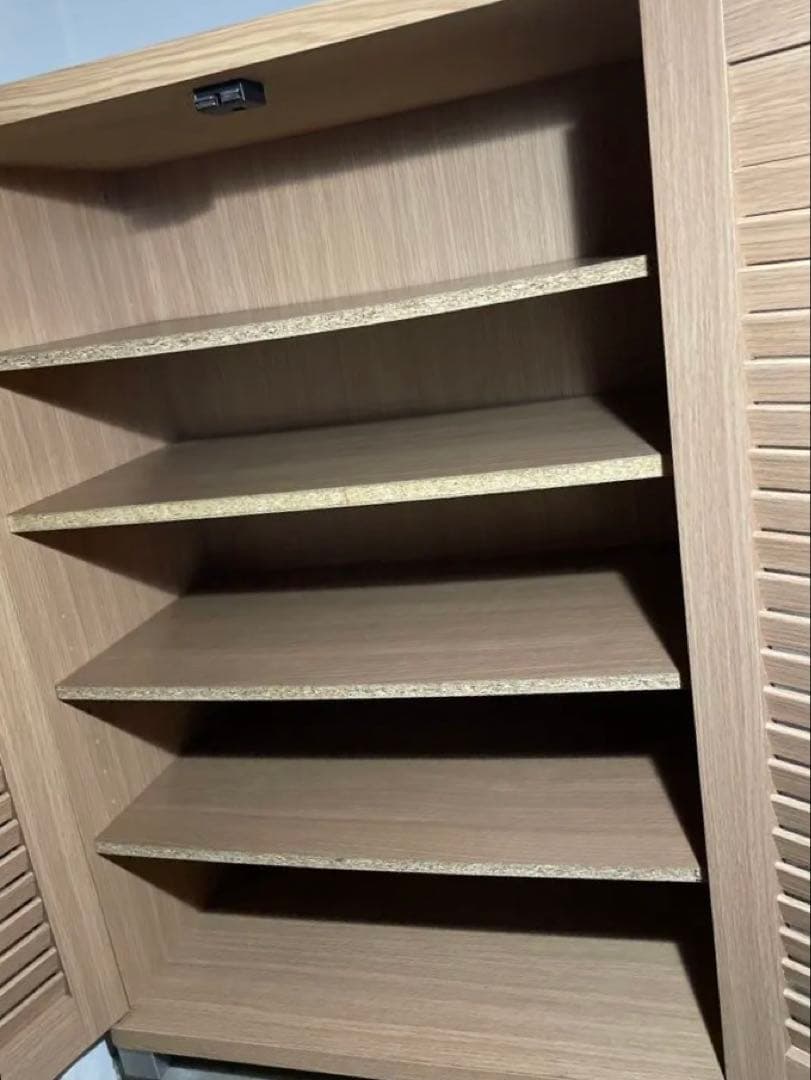 木製シューズボックス美品★シューズラック靴箱靴棚下駄箱おしゃれ無印ニトリIKEA