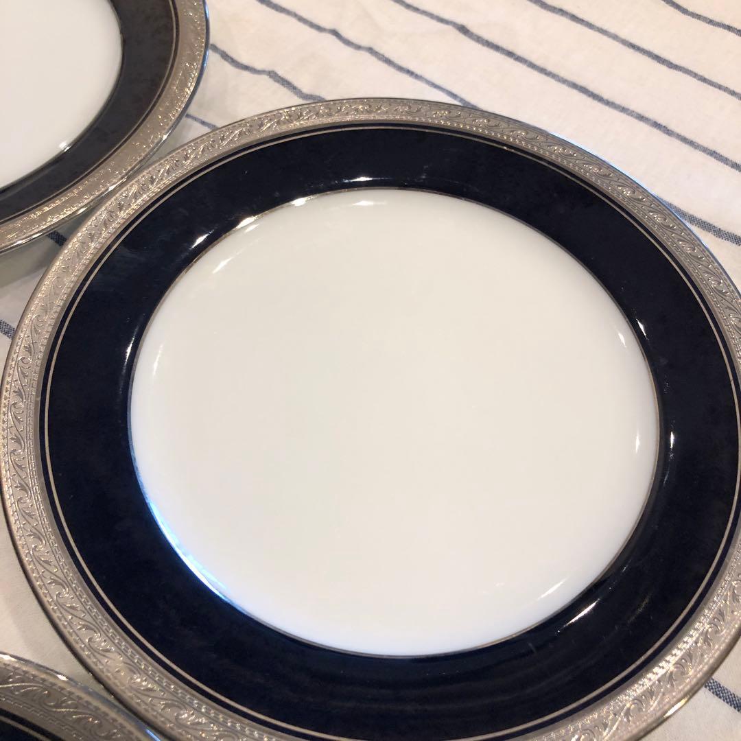 値下げ　ノリタケ　Noritake　クレストウッド コバルトプラチナ　21cm