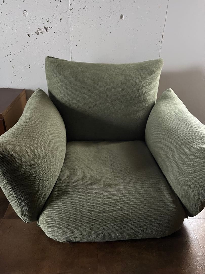 無印良品　リクライニング　フロアソファ　１シーター　グリーン