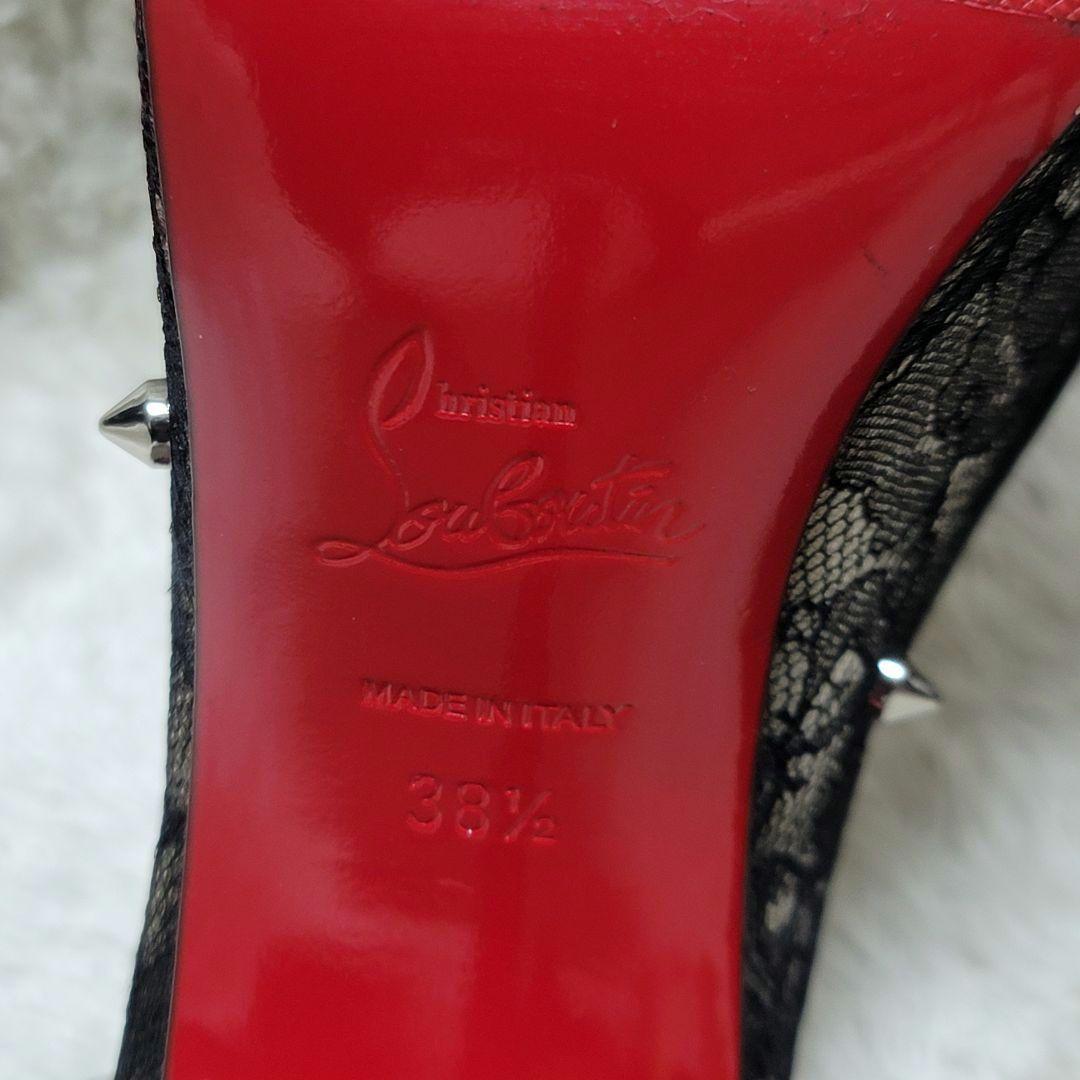 美品✨Christian Louboutin レース ハイヒール スタッズ