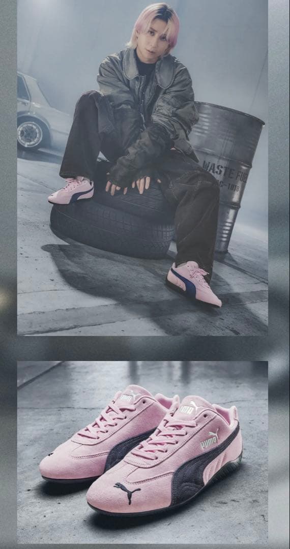 PUMA プーマ スピードキャットOG スウェード ピンク 24㎝