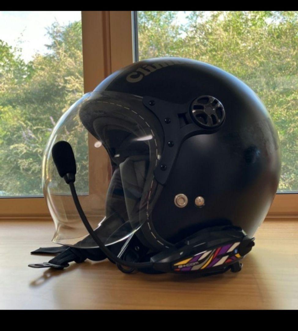 Clim borderジェットヘルメット B-COM ONE付き 女性オーナー