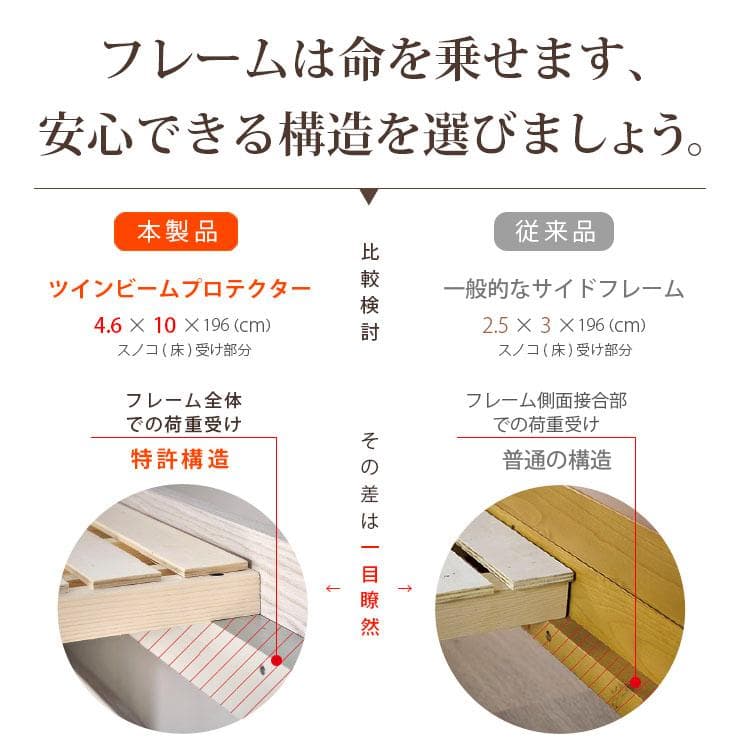 【も　】ロフトベッドhoney WHxVG　アウトレット07