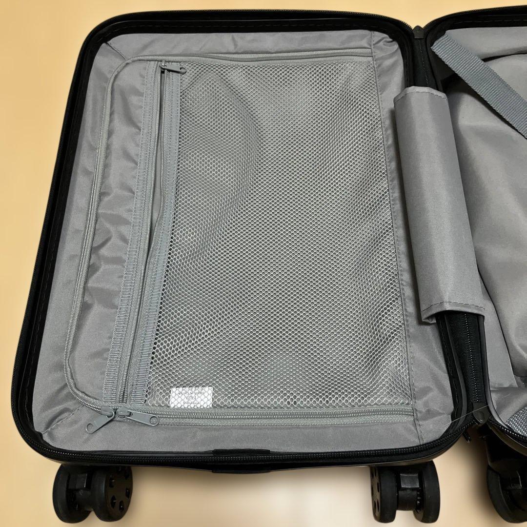 無印良品　キャリーバーの高さを調節出来るハードキャリーケース20L ライトブルー