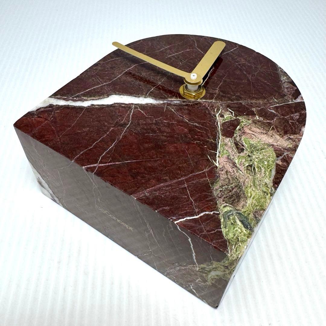 天然石 置き時計 置物 インテリア 時計 アンティーク 飾り ストーン 運気