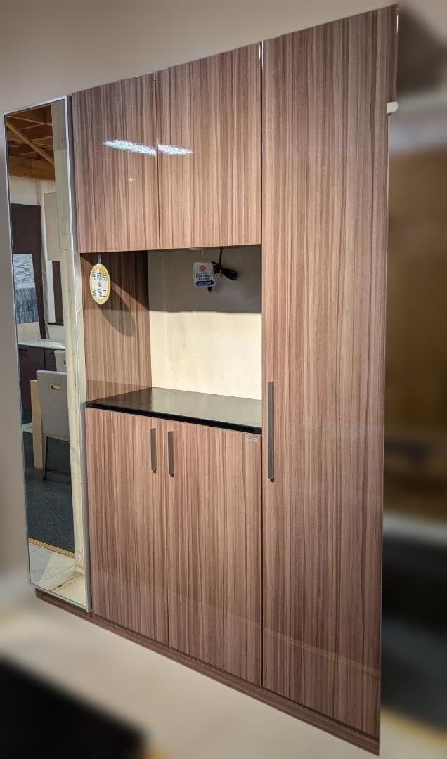 ナスラック玄関収納★ベンチ付★W1600★ベンチユニット付き【展示品★送料別】