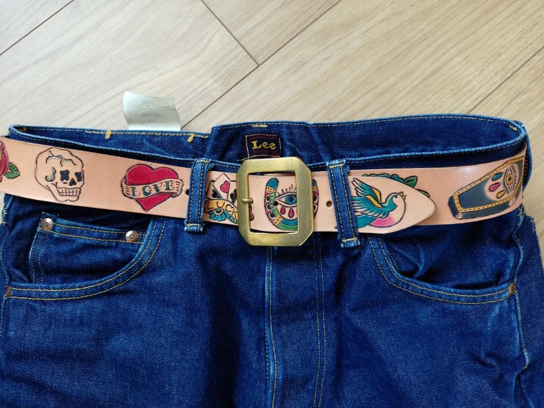 33インチ タトゥーデザインベルト オアグローリー ギャングスタービル RATS