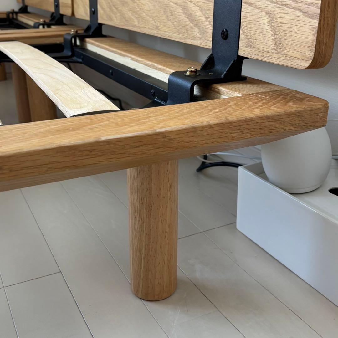 【無印良品】スモール　セミシングル　ベッドフレーム　オーク　1台