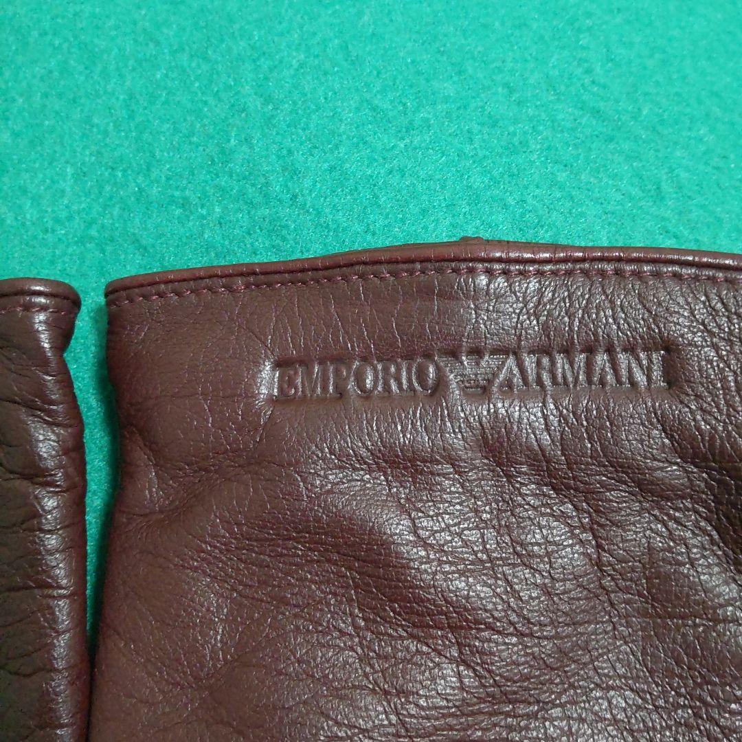 EMPORIO ARMANI 手袋 ワイン グローブ エンポリオ アルマーニ