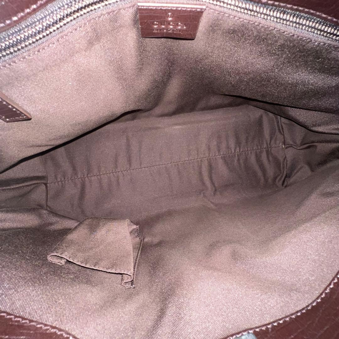 【極美品】GUCCI グッチ トートバッグ 肩かけ GGスプリーム　PVCレザー