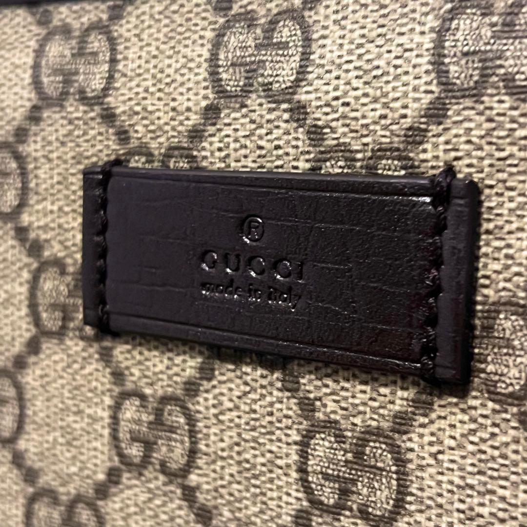 【極美品】GUCCI グッチ トートバッグ 肩かけ GGスプリーム　PVCレザー
