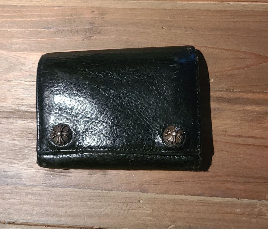 CHROME HEARTS　３FOLDクロスボール三つ折り財布