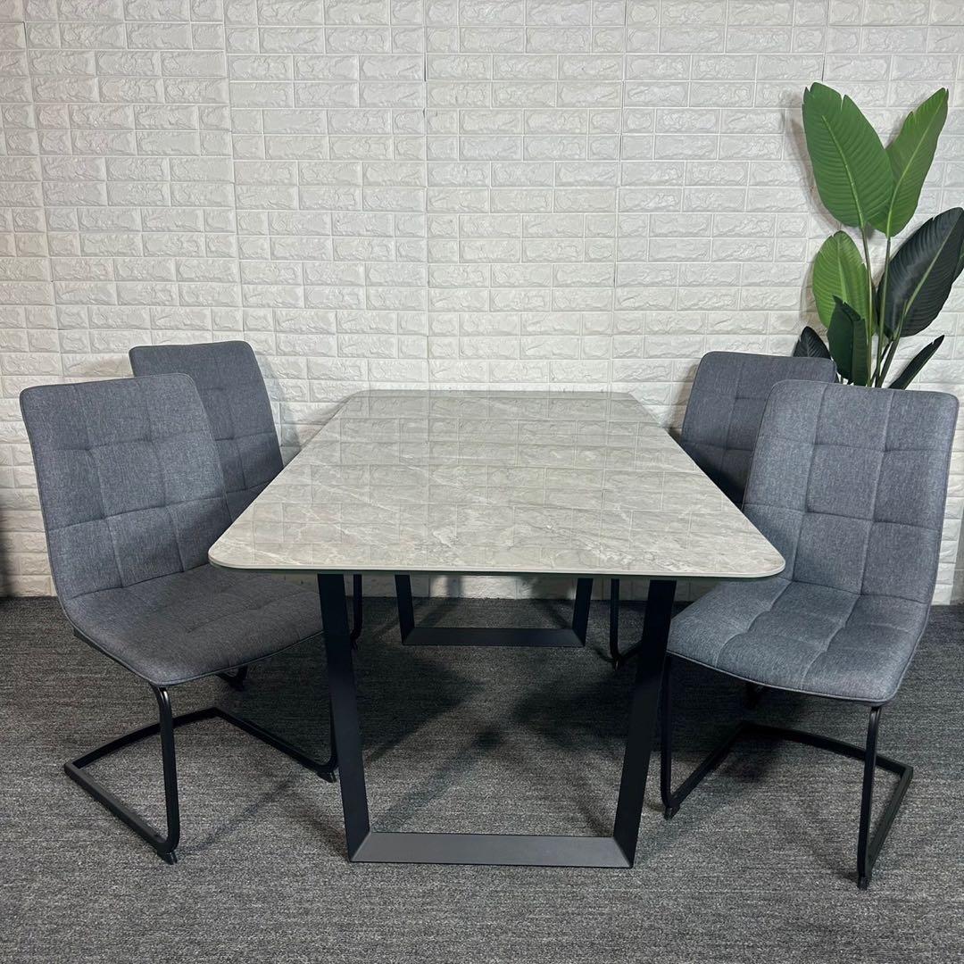 サカイ工芸 ダイニング 伸長式テーブル チェア ビギン 食卓 4人用 B059