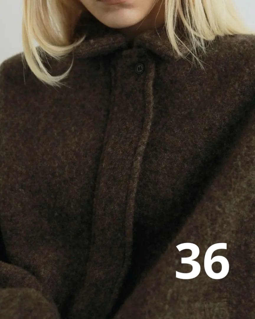 【1/20迄】アンヌークSliver Zip Blouzonブラウン36