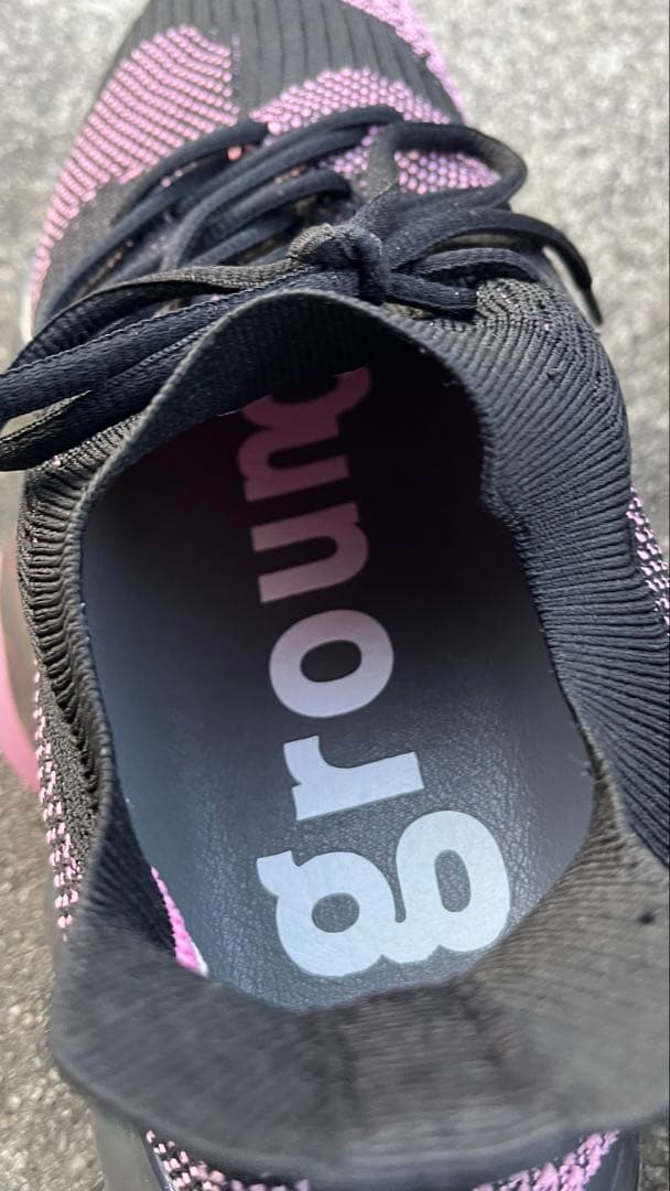 靴 grounds Moopie Black pinkDark Gray27.5